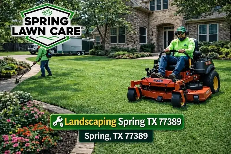 lawn-care-in-77389 Professional grass cutting service 77389 team providing premium lawn maintenance near Northgate Forest in Spring TX.